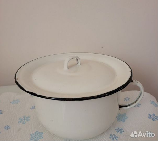 Ночная ваза, горшок эмалированный горшок СССР