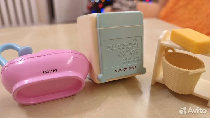 Sylvanian families стиральная машинка, ванна,таз