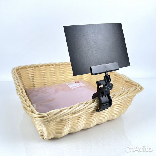 Ценникодержатель на прищепке универсальный цвет ч