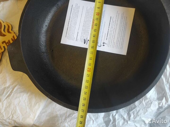 Сковорода чугунная 26*6см
