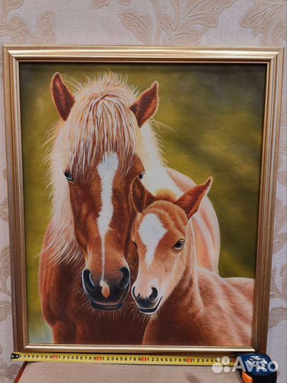 Картина с лошадью и жеребёнком