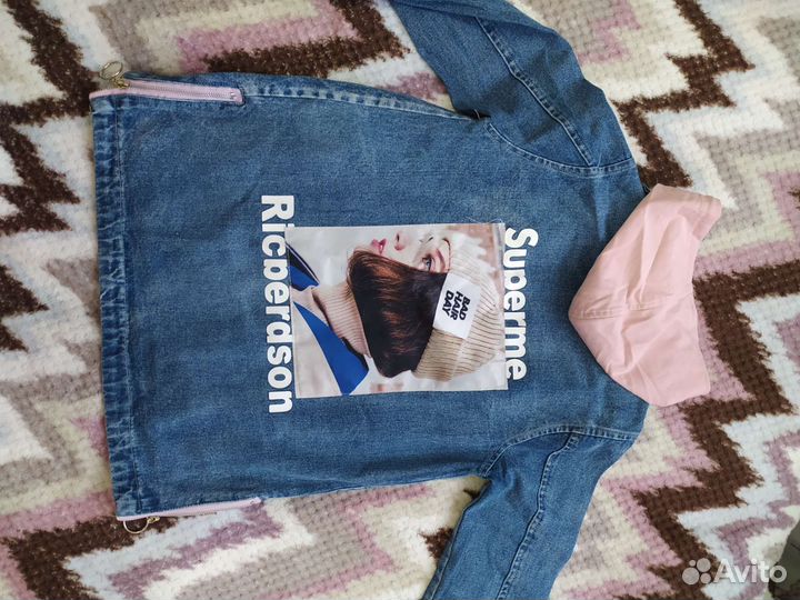 Джинсовка удлиненная для девочки 11-13