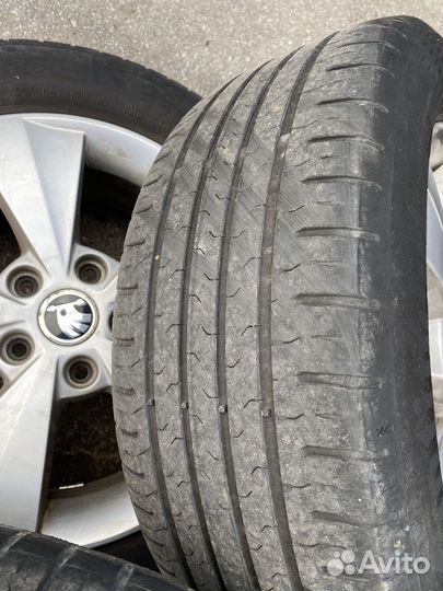 Комплект колес Skoda Octavia (оригинальные диски)