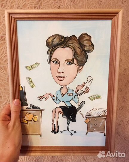 Шарж по фото на заказ