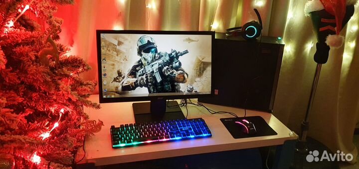 Комплект Комп i7, Radeon 8-Гб, Монитор +Периферия