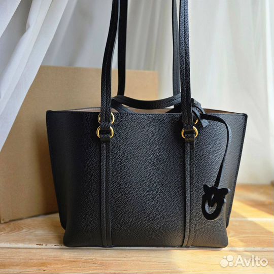Сумка женская Pinko shopper натуральная кожа