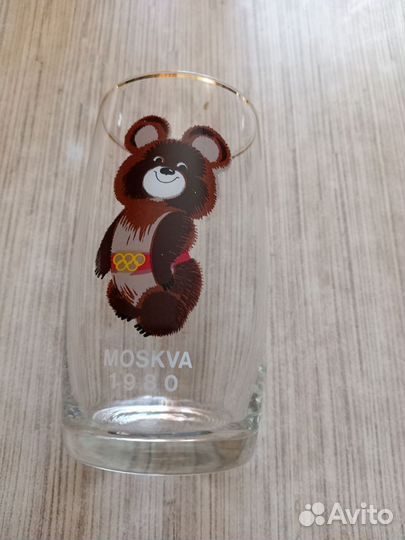 Фужеры СССР олимпийские мишки Москва 1980