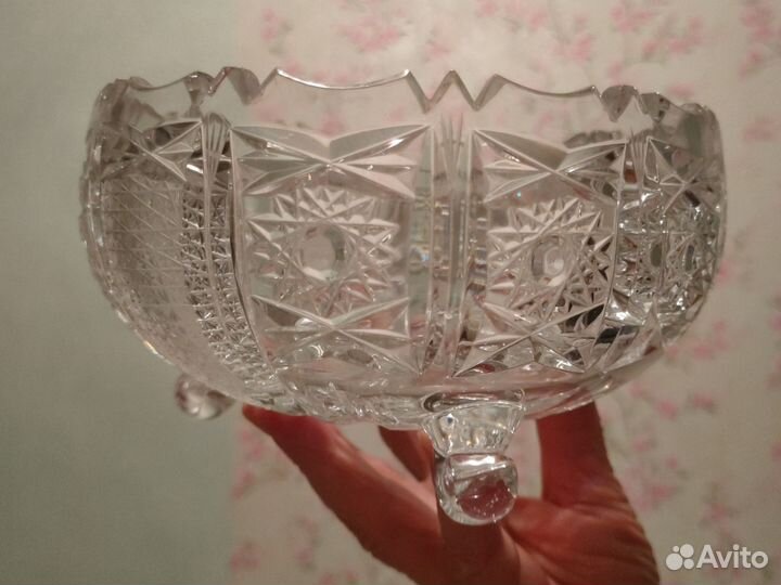 Салатник хрустальный