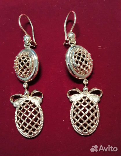 Серьги золото