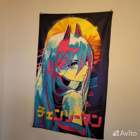 Гобелен человек-бензопила аниме