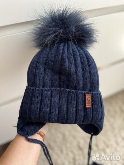 Шапка и снуд для мальчика зимний комплект