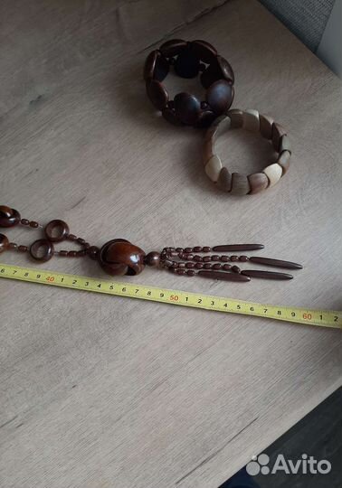 Бусы браслеты деревянные оригинальные