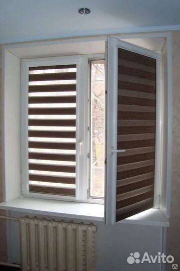 Рулонные шторы на окна из сток ткани