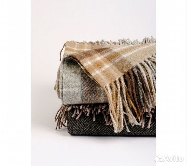 Плед GoodNIght Pure Wool 140х210см коричневый