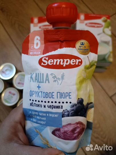 Детское питание semper, hipp