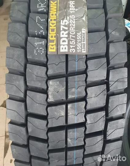 Грузовые шины 315/70R22,5 Blackhawk BDR75 Ведущая