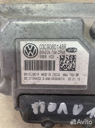 Блок управления двигателем volkswagen polo