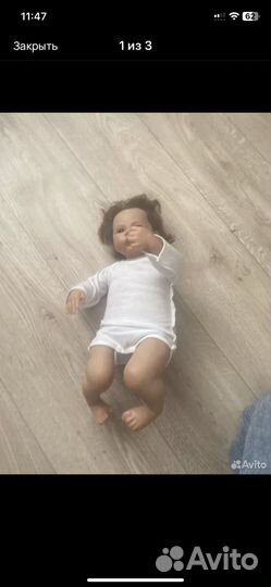 Кукла реборн 60 см мальчик