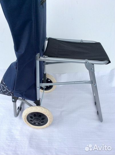 Сумка-тележка с откидным сидением