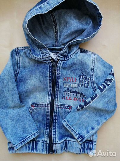 Джинсовая куртка 12-18месяцев