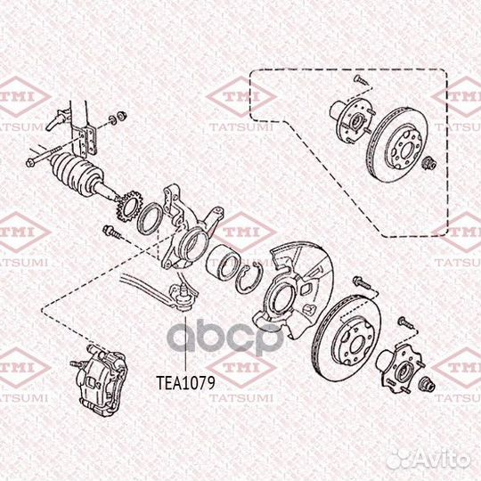 Опора шаровая mazda 626 82- TEA1079 tatsumi