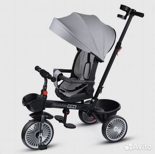 Велосипед коляска с ручкой