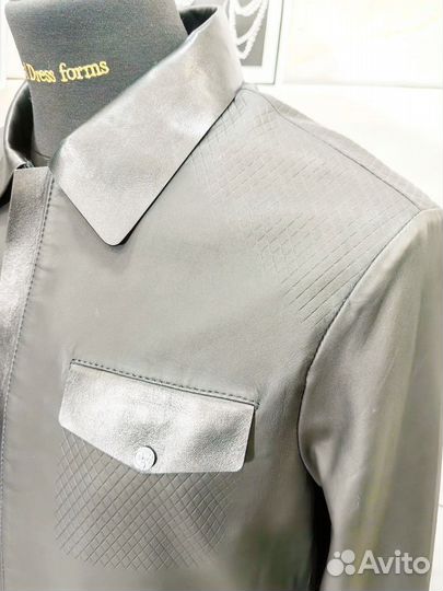 Кожаная куртка prada премиум