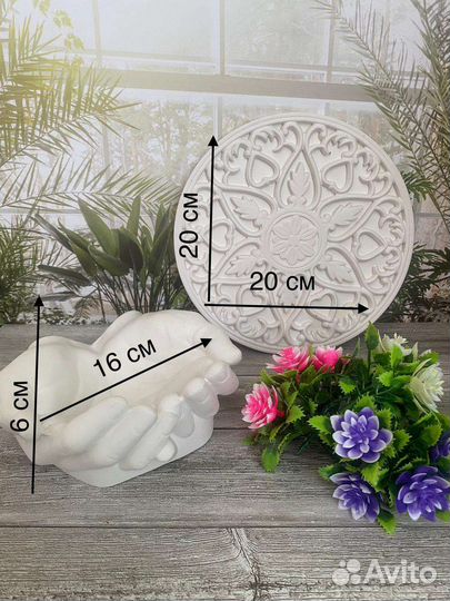 Вазы из гипса, кашпо, фигурки для дома