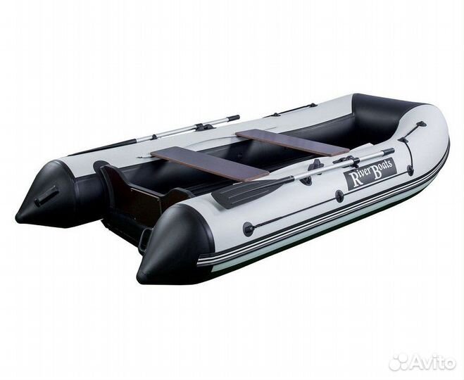 Лодка RiverBoats 330 нднд черно-красный