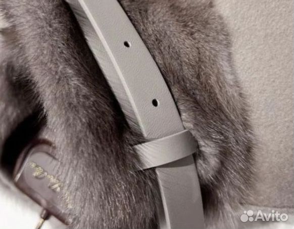 Пальто из кашемира с норкой Loro Piana FAL2354