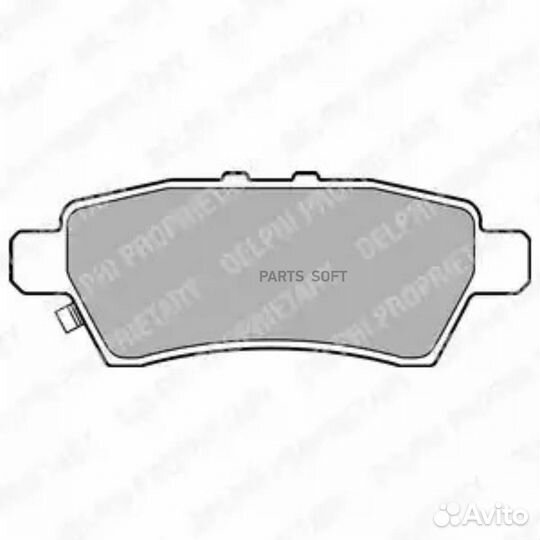 Delphi LP2016 Колодки торм. зад