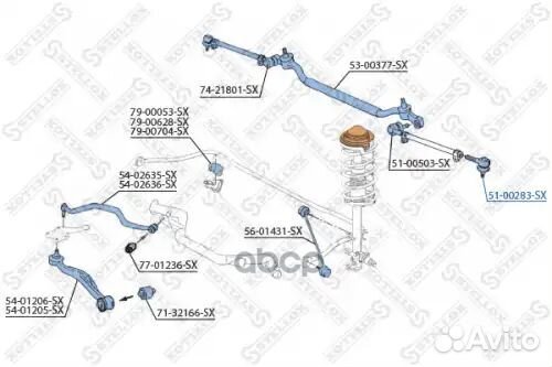 Наконечник рулевой внутренний RHT BMW E34/E32 97