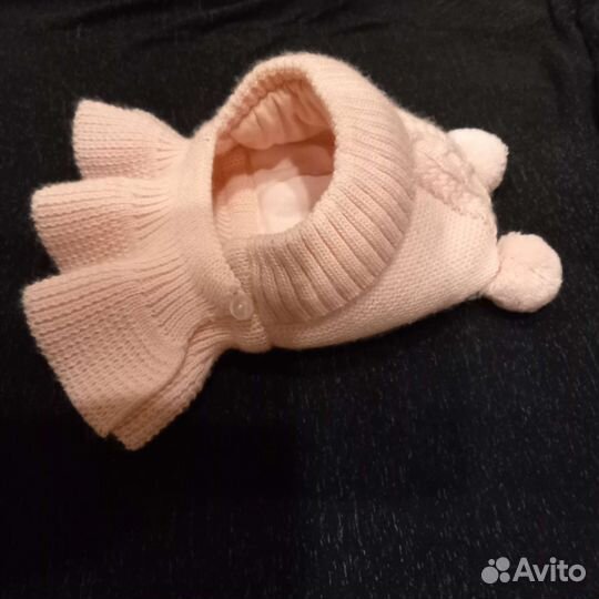 Шапочка для новорожденной девочки