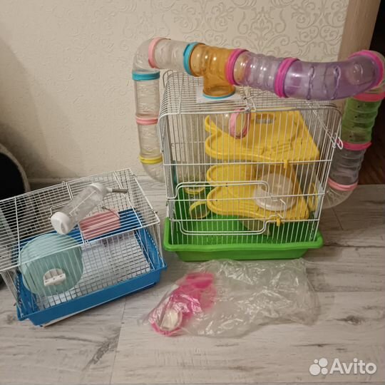 Клетка для грызунов большая +маленькая (в подарок)