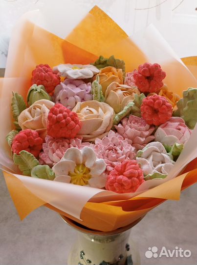 Съедобный букет из зефира на день рождения