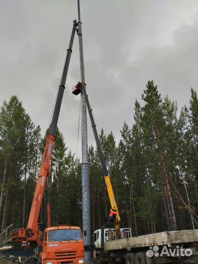 Аренда и услуги автокрана, 25 т, 31 м, с гуськом 9 м