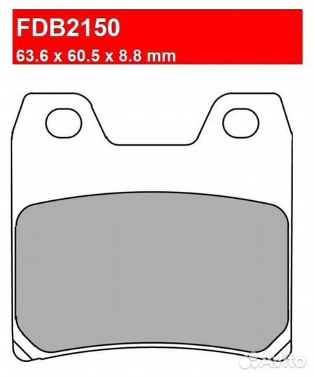 Колодки Ferodo FDB2150ST FA348 MCB725 07YA40