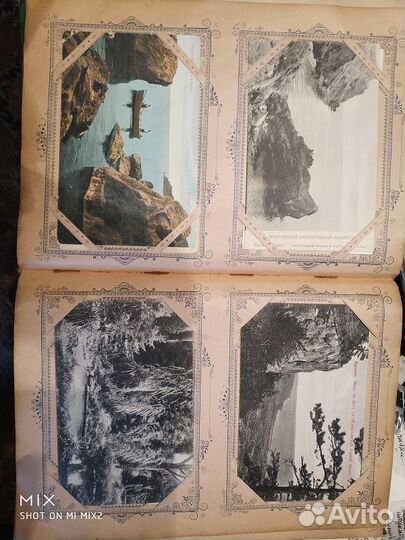 Старинные открытки, альбомы и конверты
