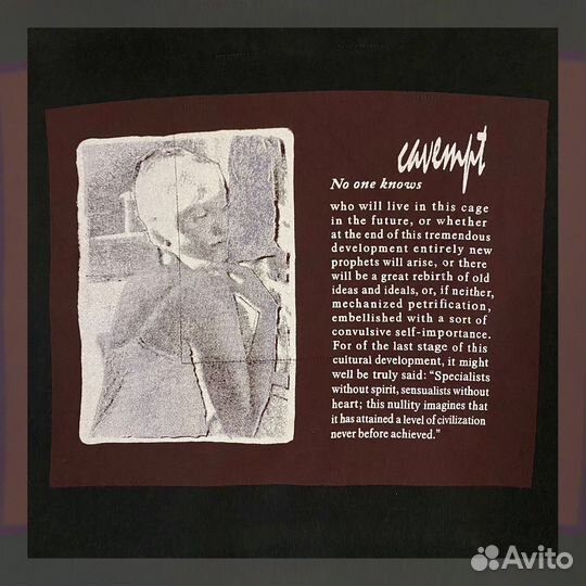 Худи Cav Empt серый темный