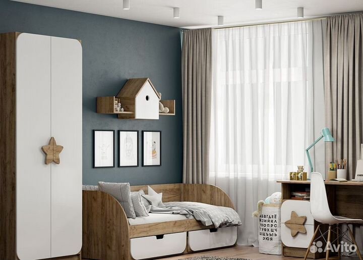 Детская кровать с ящиками