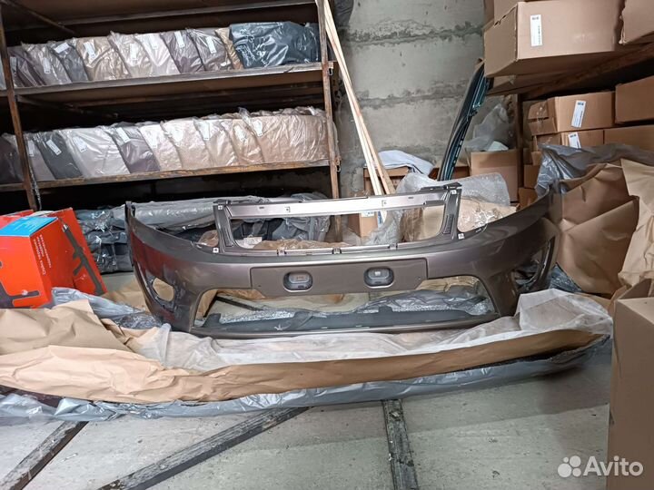 Бампер передний LADA granta цвет кориандр