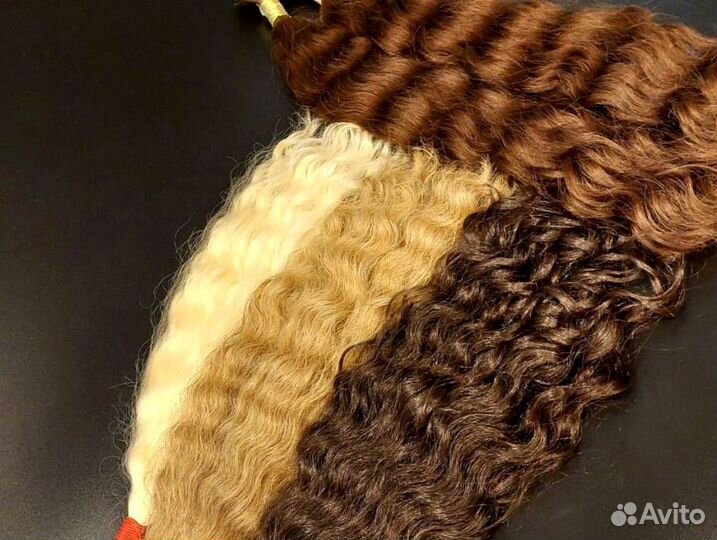 Волосы для наращивания Exclusive +, 70см, кудри
