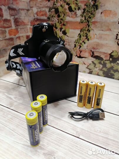 Самый мощный налобный фонарь 3000метров