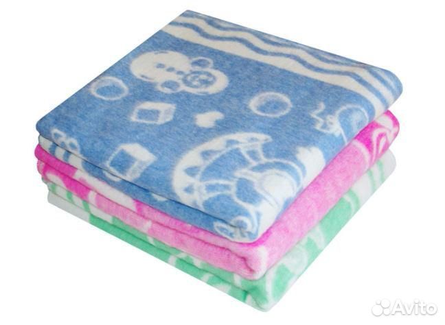 Одеяло детское байковое 57-1ет Ж (100*118) жаккард