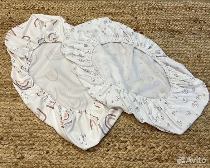 Овальная простынь для коляски/кроватки малышу