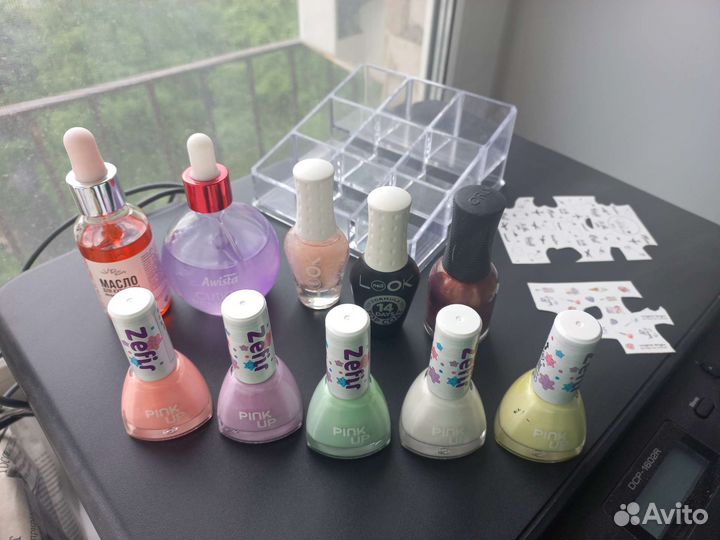 Набор для маникюра лаки,масло+ органайзер(пакетом)