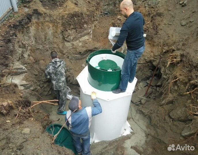 Монтаж автономной канализации септик / биостанция
