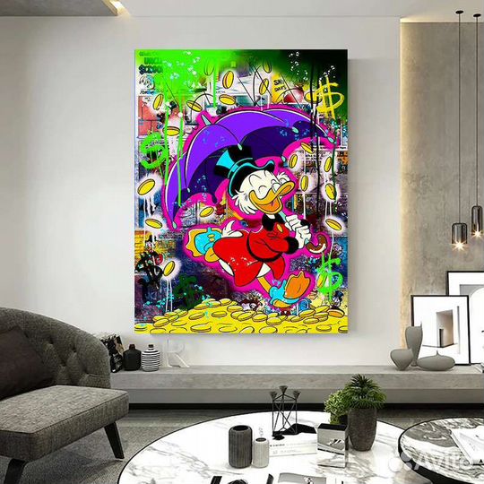 Картина маслом Денежный дождь