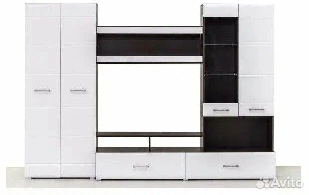 Гостиная (2,8м) глянец белый/венге Вегас-1