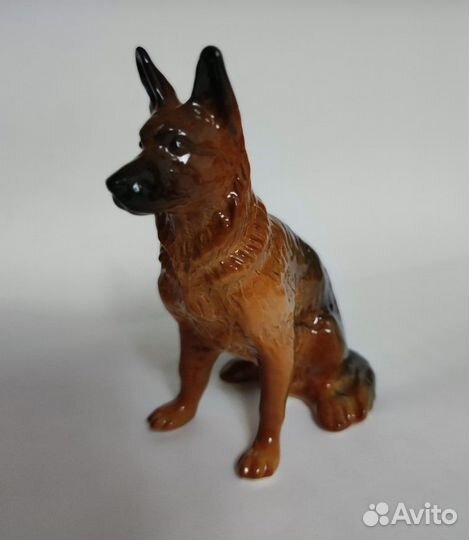 Овчарка фарфор статуэтка собаки